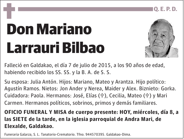 Mariano Larrauri Bilbao