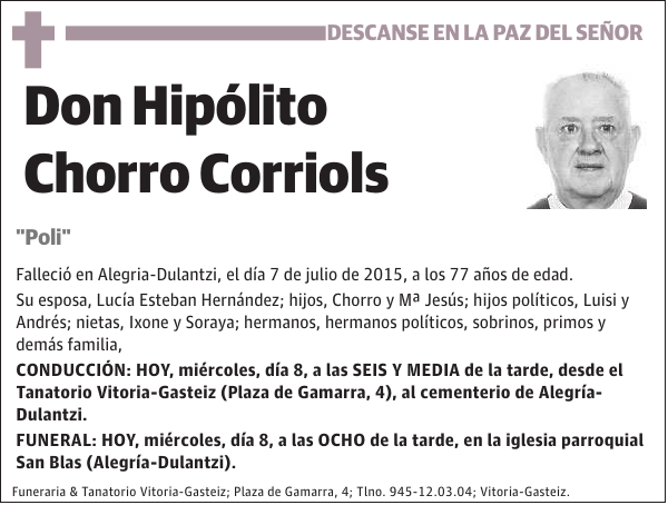 Hipólito Chorro Corriols