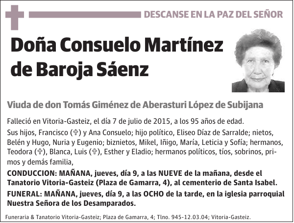 Consuelo Martínez de Baroja Sáenz