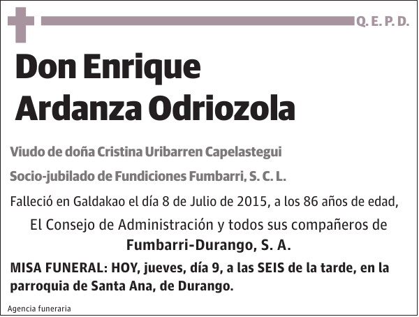 Enrique Ardanza Odriozola