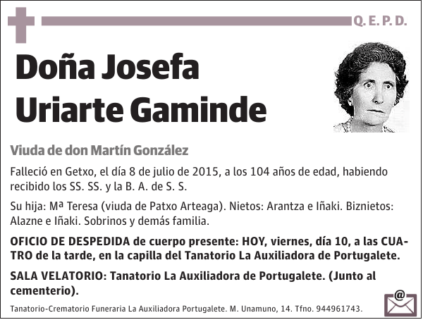 Josefa Uriarte Gaminde