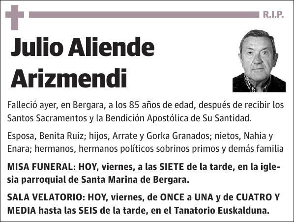 Julio Aliende Arizmendi