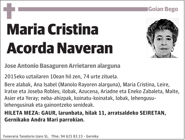 Maria Cristina Acorda Naveran