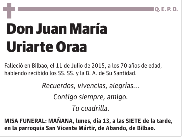 Juan María Uriarte Oraa