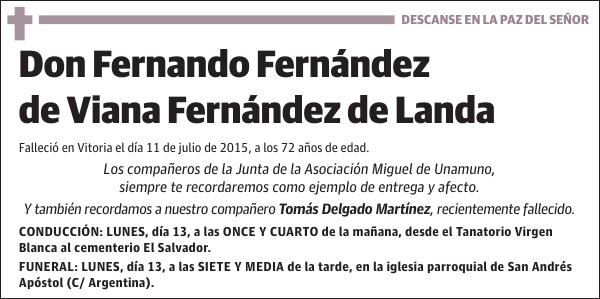 Fernando Fernández de Viana Fernández de Landa