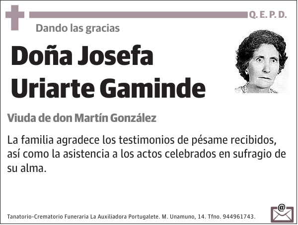 Josefa Uriarte Gaminde