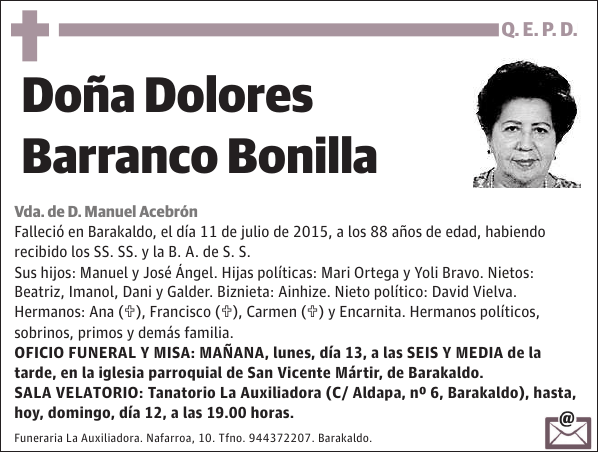 Dolores Barranco Bonilla