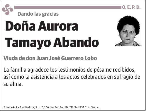 Aurora Tamayo Abando