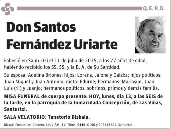 Santos Fernández Uriarte