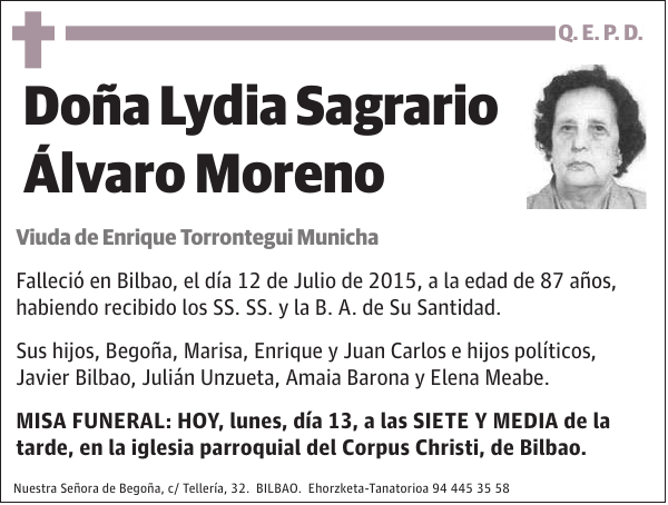 Lydia Sagrario Álvaro Moreno