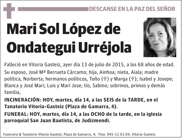 Mari Sol López de Ondategui Urréjola