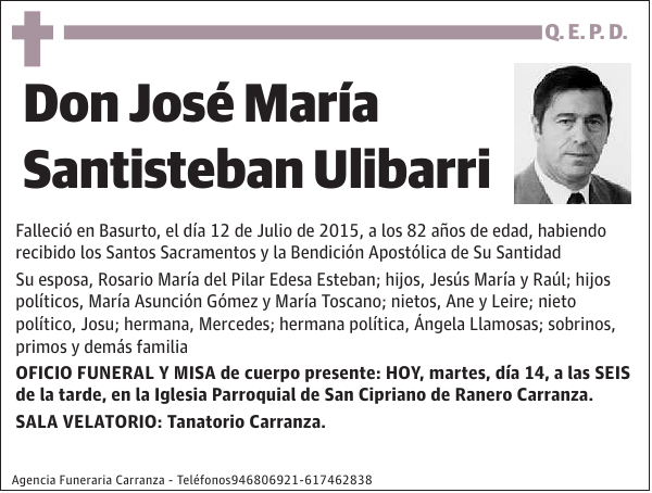 José María Santisteban Ulibarri