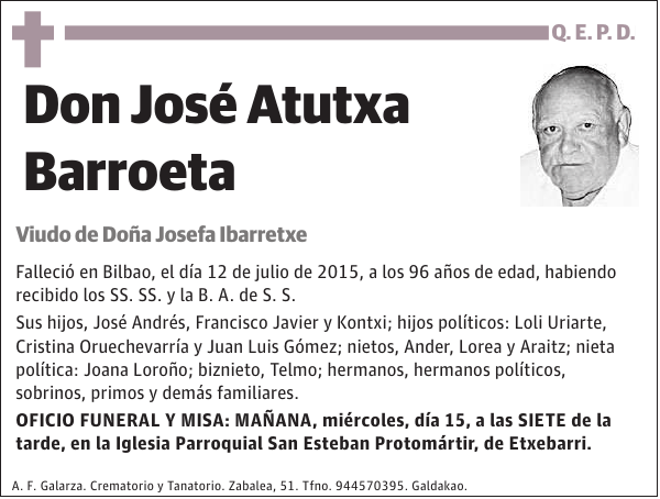 José Atutxa Barroeta