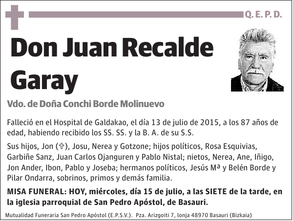 Juan Recalde Garay