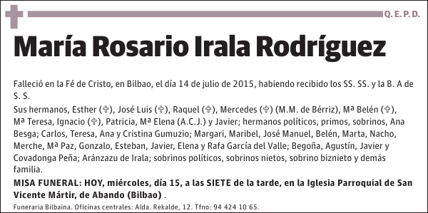 María Rosario Irala Rodríguez
