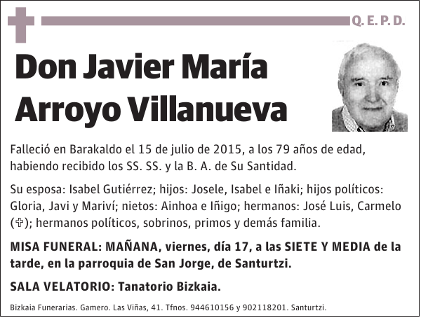 Javier María Arroyo Villanueva