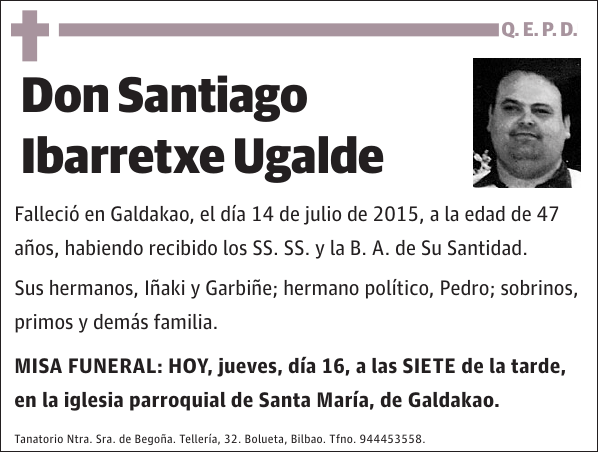 Santiago Ibarretxe Ugalde