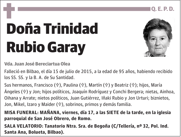 Trinidad Rubio Garay