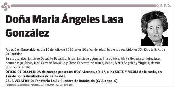 María Ángeles Lasa González