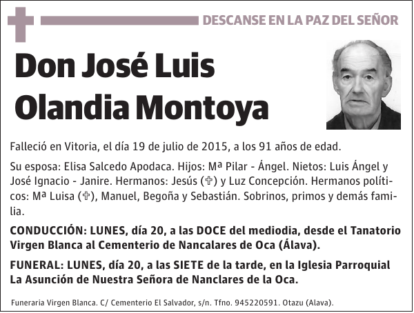 José Luis Olandia Montoya