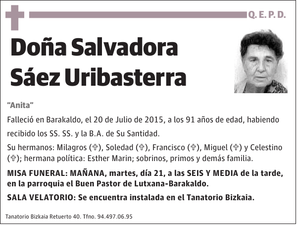 Salvadora Sáez Uribasterra