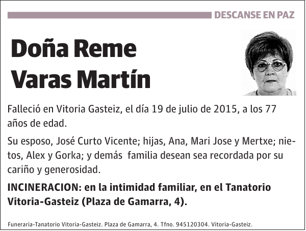 Reme Varas Martín