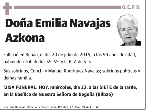 Emilia Navajas Azkona