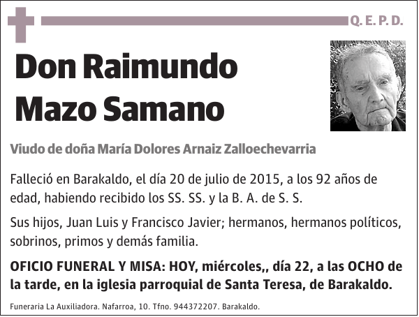 Raimundo Mazo Samano