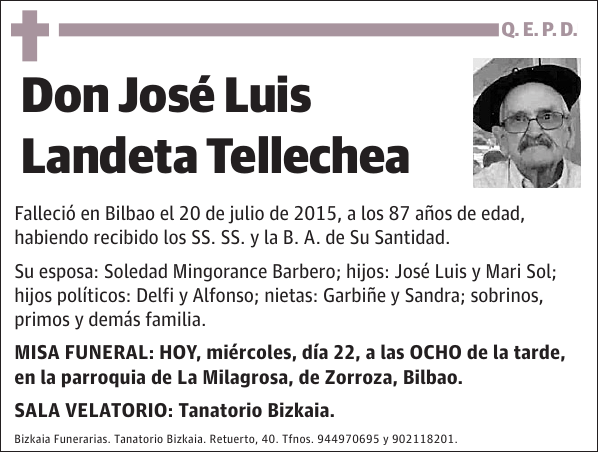 José Luis Landeta Tellechea