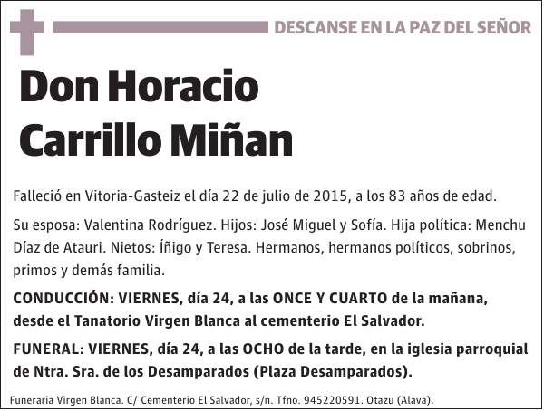 Horacio Carrillo Miñan