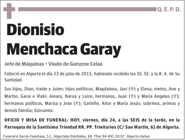 Dionisio Menchaca Garay