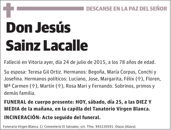 Jesús Sainz Lacalle