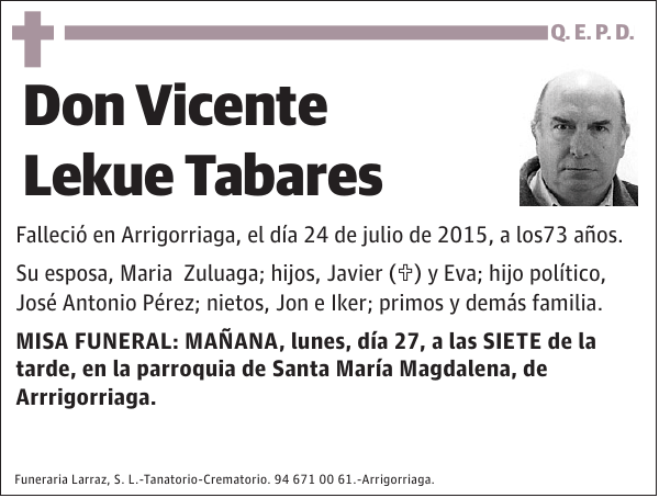 Vicente Lekue Tabares