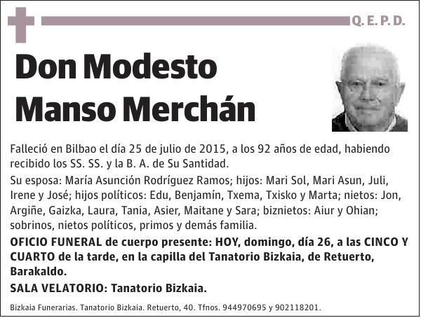 Modesto Manso Merchán