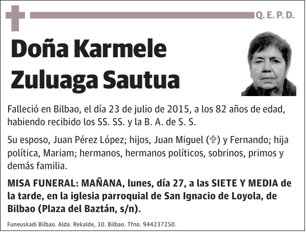 Karmele Zuluaga Sautua