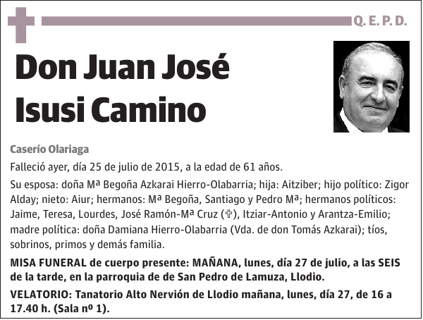 Juan José Isusi Camino