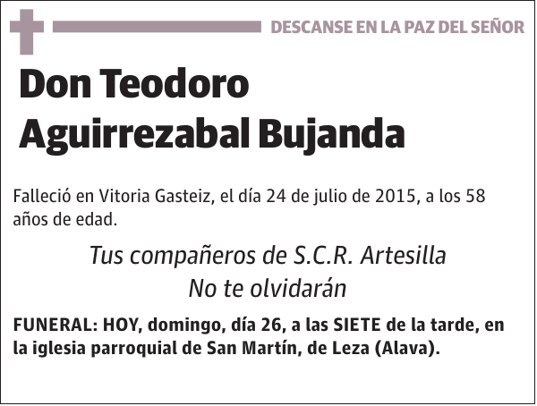 Teodoro Aguirrezabal Bujanda