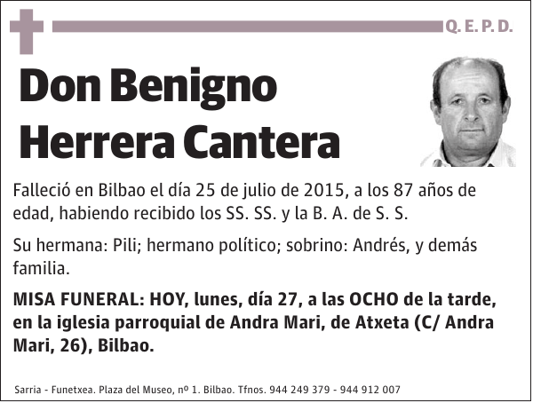 Benigno Herrera Cantera