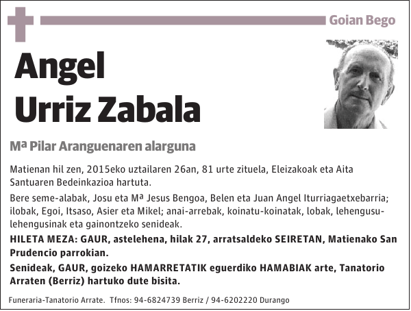 Angel Urriz Zabala