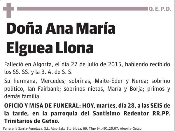 Ana María Elguea Llona