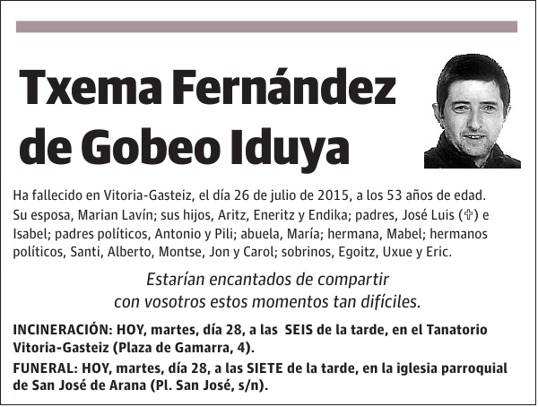 Txema Fernández de Gobeo Iduya