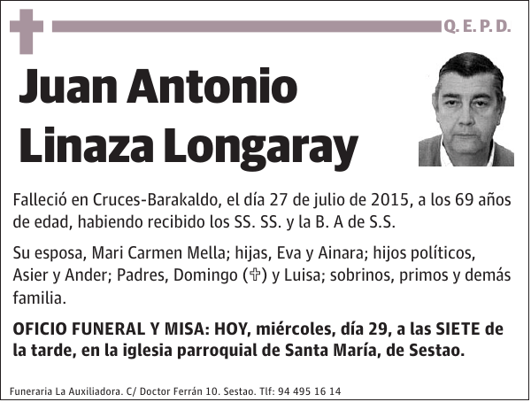 Juan Antonio Linaza Longaray