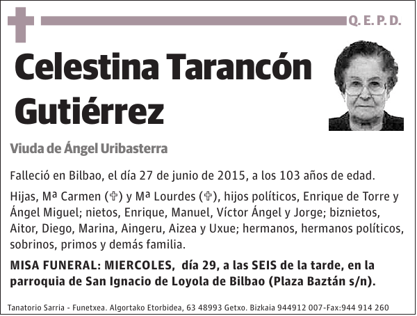 Celestina Tarancón Gutiérrez