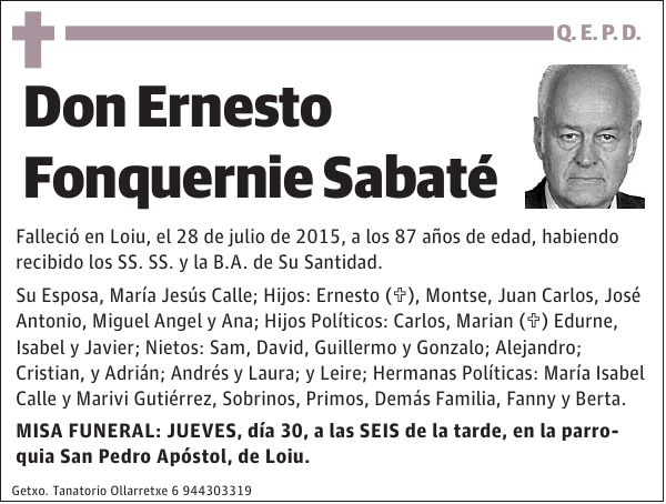 Ernesto Fonquernie Sabaté