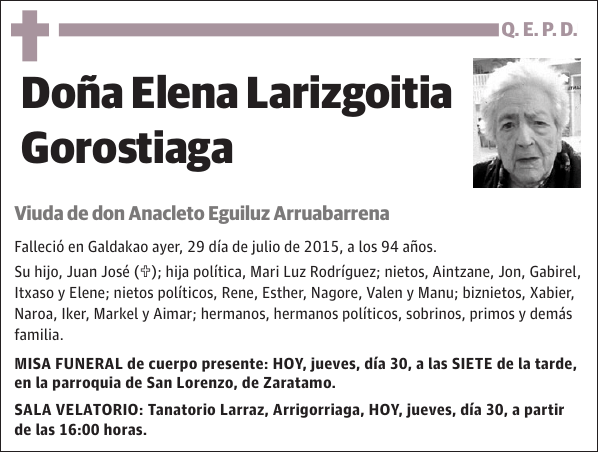 Elena Larizgoitia Gorostiaga