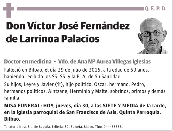 Víctor José Fernández de Larrinoa Palacios