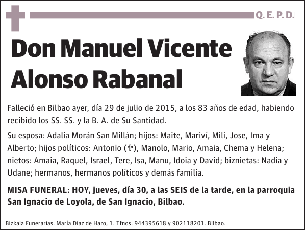 Manuel Vicente Alonso Rabanal