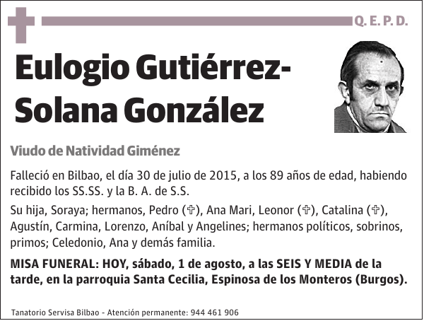 Eulogio Gutiérrez- Solana González