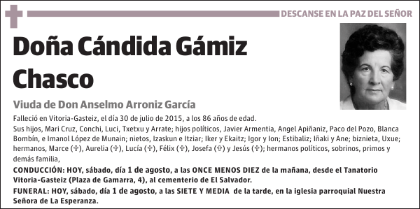 Cándida Gámiz Chasco