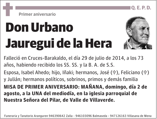 Urbano Jauregui de la Hera